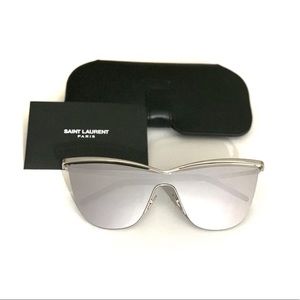 Saint Laurent 00mm Silver Cat Eye Sunglasses